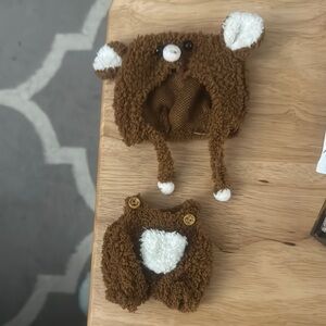 Labubu Fuzzy Overalls and Hat